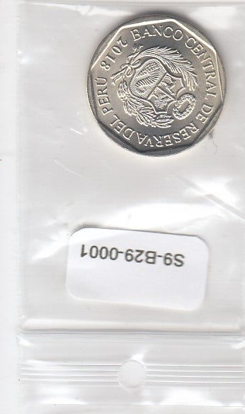 S9-B29-0001-M04 Peru 1 SOl UNC 2018 KM412  Darwin's Rhea