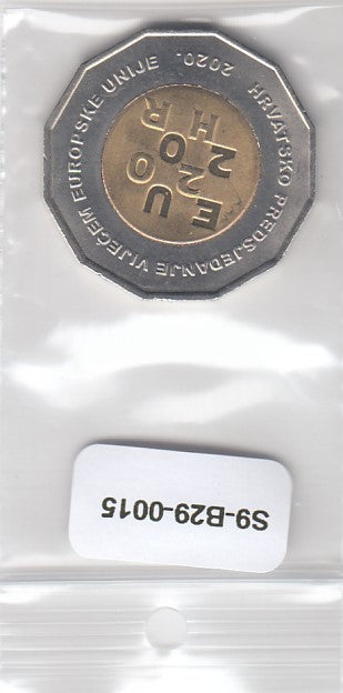 S9-B29-0015-M10 Croatia 25 Kuna UNC 2020 KM119   Council  EU