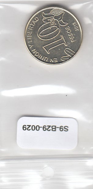 S9-B29-0029-M12 Argentina 10 Pesos UNC 2018 KM189