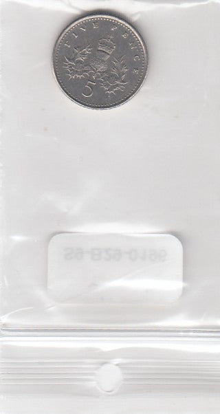 S9-B29-0196 UK 5 Pence VF+ 1997 KM937b